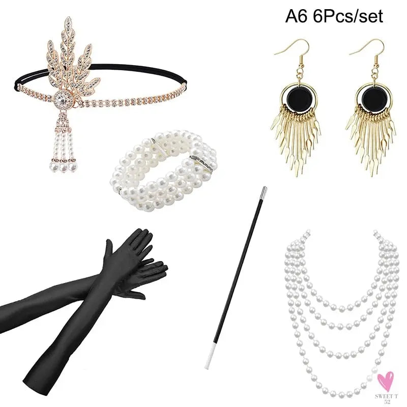 1920s Flapper - Charleston Costume, Great Gatsby Accessories, Pink Nude Headpiece, Feather Headband for Women & Girls