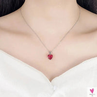 925 Sterling Silver Jewelry Sets For Women & Girls - Heart Zircon Ring, Earrings and Necklace-Jewelry set-SWEET T 52