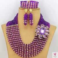 African Beads Jewelry Set - Nigerian Wedding African Beads Jewelry Sweet T 52