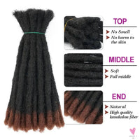 Dreadlock Extensions/Loc Extensions, Afro Kinky Dread Extensions for Men/Women and Children Sweet T 52