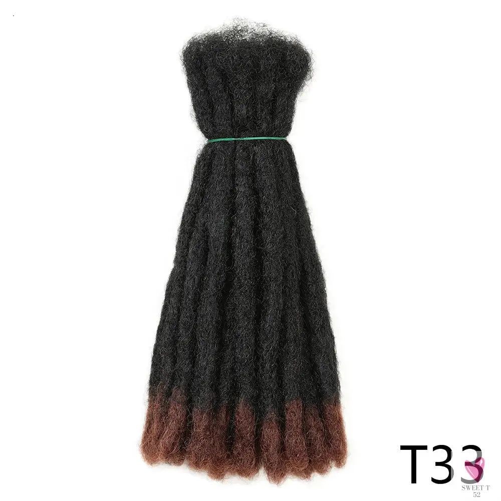 Dreadlock Extensions/Loc Extensions, Afro Kinky Dread Extensions for Men/Women and Children Sweet T 52