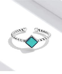 925 Sterling Silver Open Adjustable Rings for Women & Girls. Wedding, Engagement, Anniversary or Gift Rings-ring-SWEET T 52