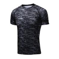 Quick Drying Elastic T-Shirt for Men & Boys, Anti-Wrinkle in 8 Solid Colors for Gym or Sports