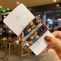 Fashion Crystal Hair Clips For Women and Girls, Pearl Hairpins, Rhinestone Barrette Sets, Geometric Hair Jewelry Accessories-hair accessories-SWEET T 52