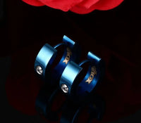 Cute Hoop Earrings in Stainless Steel and Crystal, Ear Cuffs, Brincos Huggie Jewelry for Men and Women-earrings-SWEET T 52