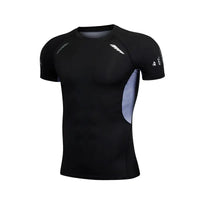 Quick Drying Elastic T-Shirt for Men & Boys, Anti-Wrinkle in 8 Solid Colors for Gym or Sports