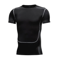 Quick Drying Elastic T-Shirt for Men & Boys, Anti-Wrinkle in 8 Solid Colors for Gym or Sports