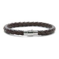Men's Multicolor Stainless Steel Button Leather Bracelet - DIY & Custom Logo Birthday/Valentine's Day Gift-Bracelet-SWEET T 52
