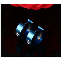 Cute Hoop Earrings in Stainless Steel and Crystal, Ear Cuffs, Brincos Huggie Jewelry for Men and Women-earrings-SWEET T 52