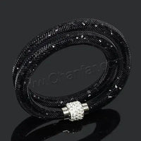 Crystal Mesh Net Double Bracelets, Multicolor Crystal Charm Bracelets For Women & Girls-Bracelet-SWEET T 52
