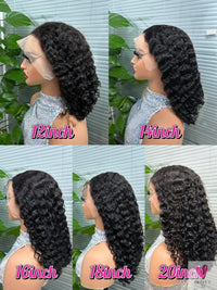 Honey Blonde Highlights/Piano Color 13x4 Lace Frontal Curly Wave Human Hair Wigs for Women & Girls-wig-SWEET T 52