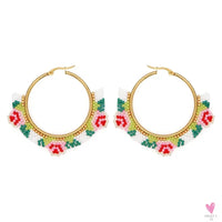 Hoop Earrings/Stainless Steel Earrings - Miyuki Beaded Earrings for Women & Girls,Trendy Bohemian Pendientes-Earrings-SWEET T 52