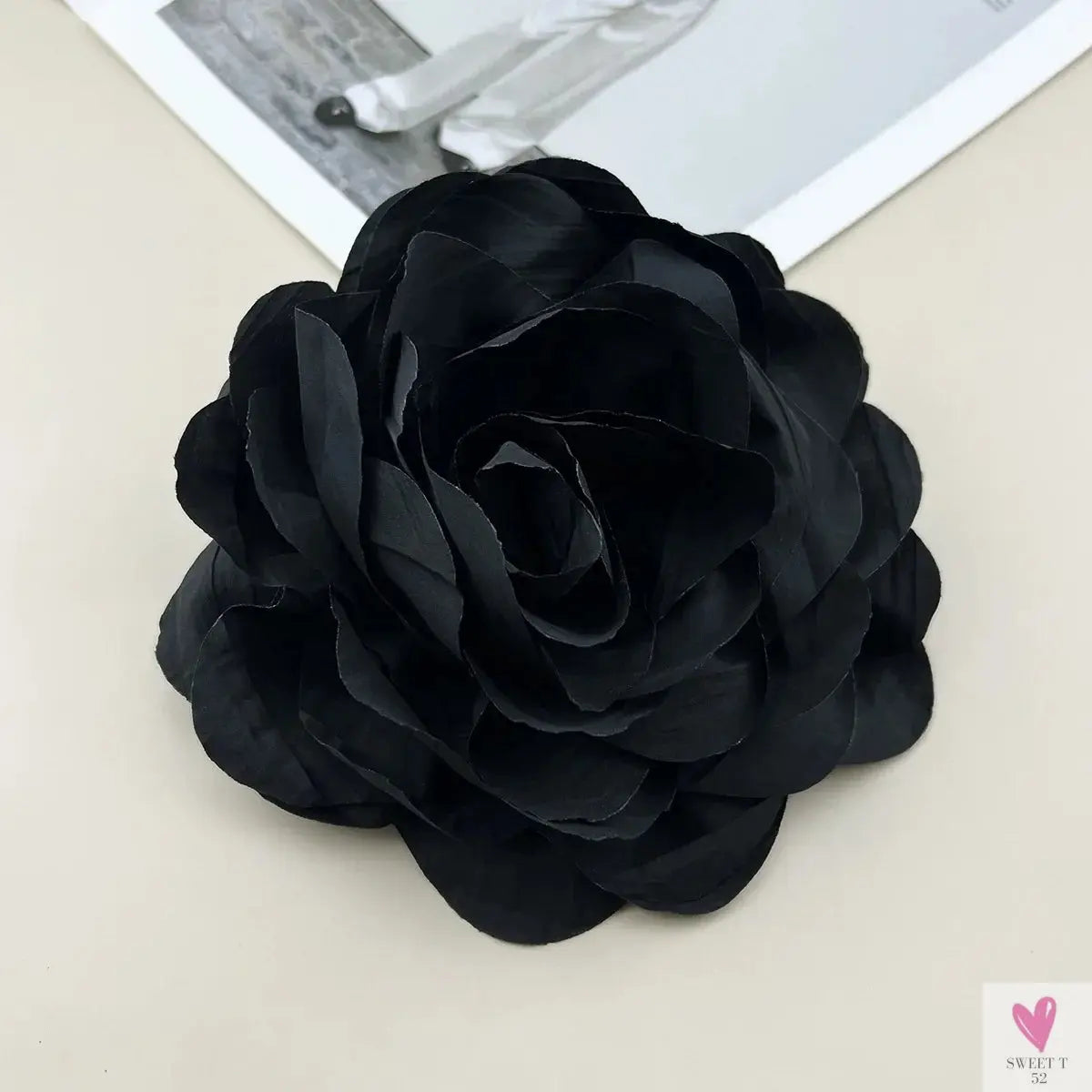 Large Flower - 16 cm Temperament Brooch Pin/Hair Pin - Handmade Flower, Versatile Clothing Accessory, Chest Flower Corsage Sweet T 52