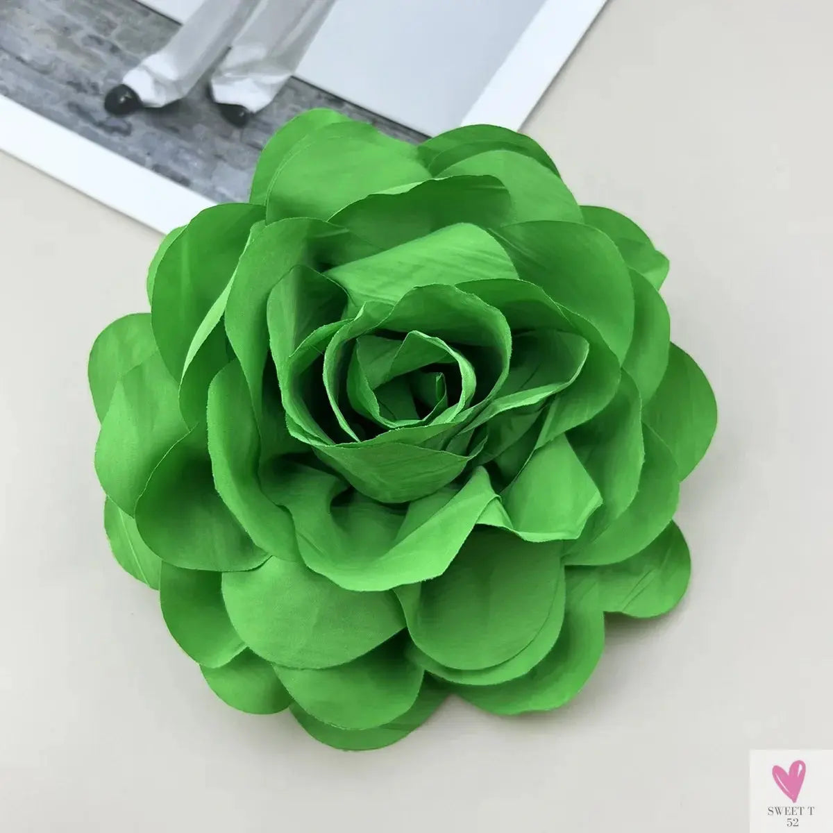 Large Flower - 16 cm Temperament Brooch Pin/Hair Pin - Handmade Flower, Versatile Clothing Accessory, Chest Flower Corsage Sweet T 52