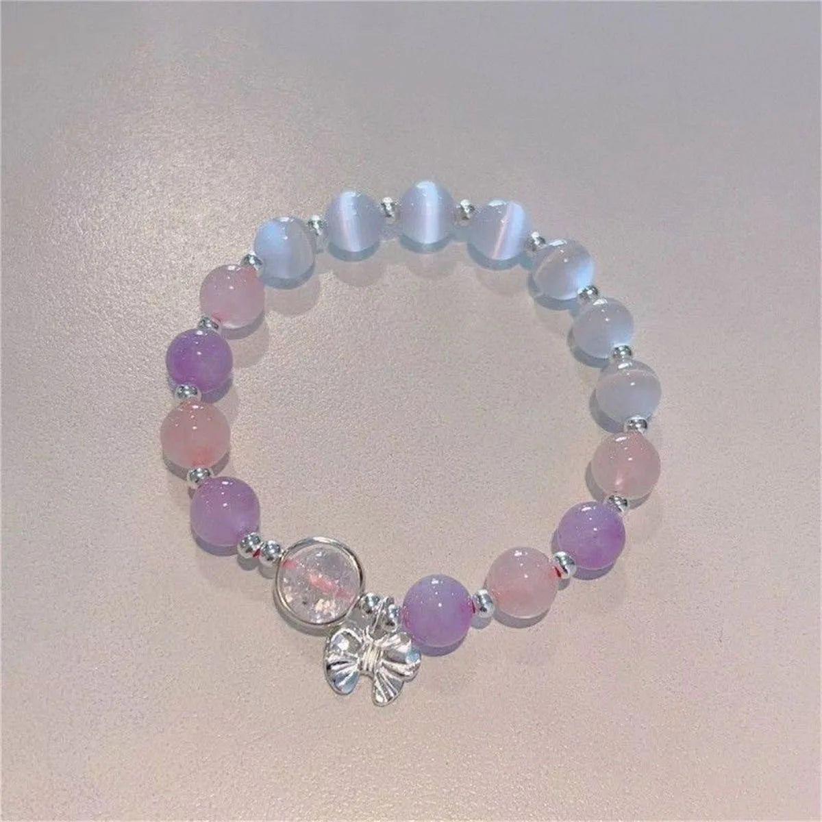 2024 New Trendy Red Beaded Chain Bracelet for Women Simple Hollow Butterfly Pendant Bracelets Jewelry Gifts Accessories Sweet T 52