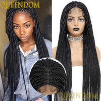 Full Lace Wigs for Black Women Short Bob Braided Wigs Knotless Box Braids 360 Lace Front Wigs Cornrow Synthetic Wigs 12 Inch Sweet T 52