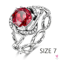 S925 Sterling Silver Valentine's Day Red Series, Red Heart Charm, Bow, Ring, Heart Necklace, Bracelet - DIY for Women SWEET T 52