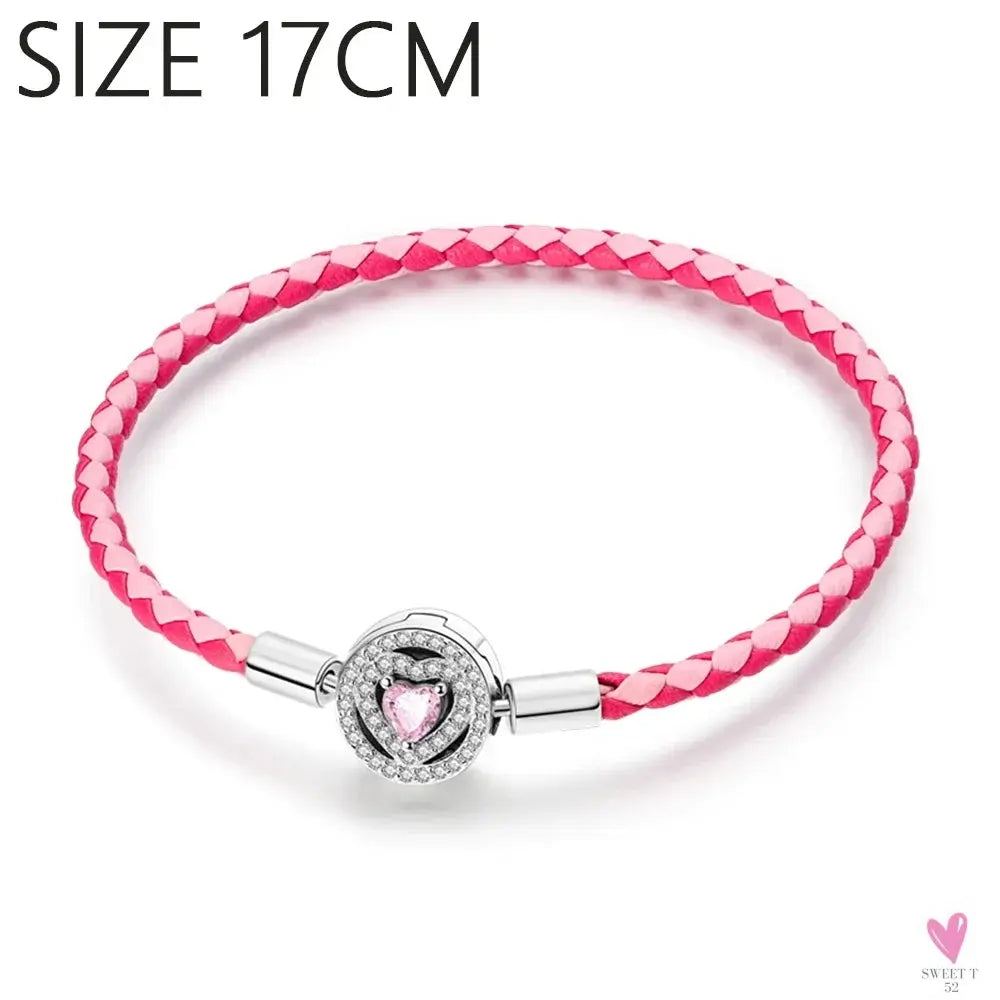 S925 Sterling Silver Valentine's Day Red Series, Red Heart Charm, Bow, Ring, Heart Necklace, Bracelet - DIY for Women SWEET T 52