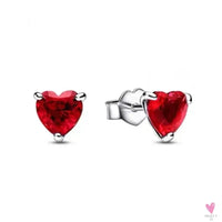 S925 Sterling Silver Valentine's Day Red Series, Red Heart Charm, Bow, Ring, Heart Necklace, Bracelet - DIY for Women SWEET T 52
