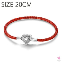 S925 Sterling Silver Valentine's Day Red Series, Red Heart Charm, Bow, Ring, Heart Necklace, Bracelet - DIY for Women SWEET T 52