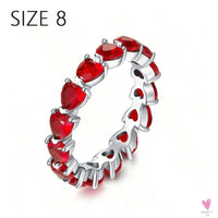 S925 Sterling Silver Valentine's Day Red Series, Red Heart Charm, Bow, Ring, Heart Necklace, Bracelet - DIY for Women SWEET T 52