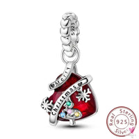 S925 Sterling Silver Valentine's Day Red Series, Red Heart Charm, Bow, Ring, Heart Necklace, Bracelet - DIY for Women SWEET T 52