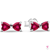 S925 Sterling Silver Valentine's Day Red Series, Red Heart Charm, Bow, Ring, Heart Necklace, Bracelet - DIY for Women SWEET T 52