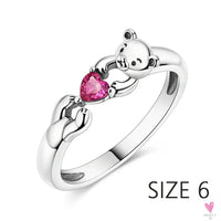S925 Sterling Silver Valentine's Day Red Series, Red Heart Charm, Bow, Ring, Heart Necklace, Bracelet - DIY for Women SWEET T 52