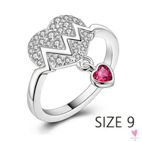 S925 Sterling Silver Valentine's Day Red Series, Red Heart Charm, Bow, Ring, Heart Necklace, Bracelet - DIY for Women SWEET T 52