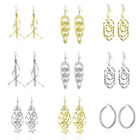 Floating Earrings - Valentine's Day/Love Pendant Earrings. Elegant Long Women's Floating Hook Earrings, Elongated Metal Pendant