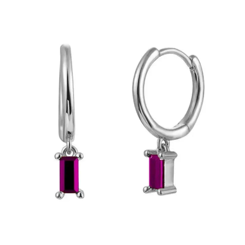 Gold Color Cute Water Drop Earrings For Women & Girls - Zircon Piercing Huggies/Hoop Dangle Earrings-earrings-SWEET T 52