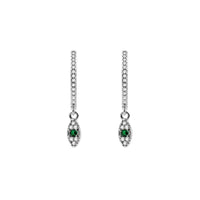 Gold Color Cute Water Drop Earrings For Women & Girls - Zircon Piercing Huggies/Hoop Dangle Earrings-earrings-SWEET T 52