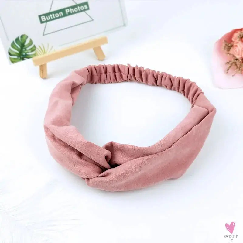 Scrunchies Woman Knotted Turban Hair Accessories for Girls Headband Turban Elastic Hairband Head Wrap Striped  Hair Scrunchies Sweet T 52