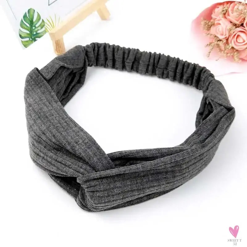 Scrunchies Woman Knotted Turban Hair Accessories for Girls Headband Turban Elastic Hairband Head Wrap Striped  Hair Scrunchies Sweet T 52