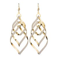 Floating Earrings - Valentine's Day/Love Pendant Earrings. Elegant Long Women's Floating Hook Earrings, Elongated Metal Pendant