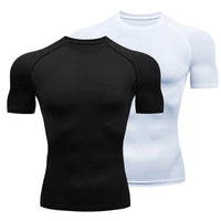 Quick Drying Elastic T-Shirt for Men & Boys, Anti-Wrinkle in 8 Solid Colors for Gym or Sports