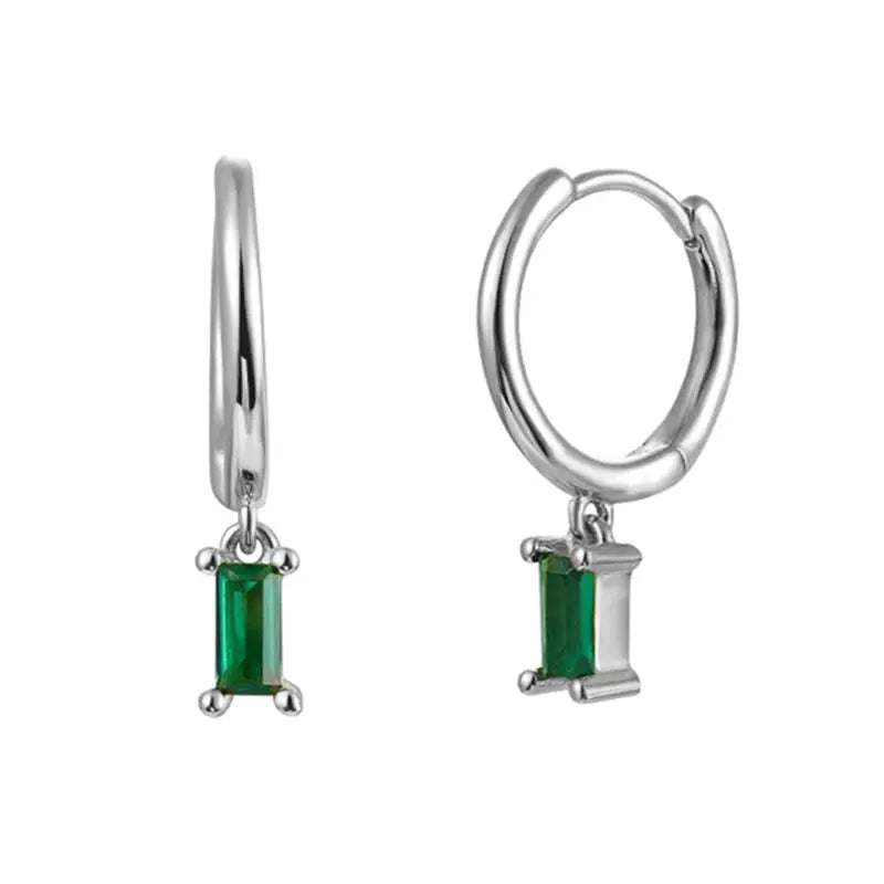 Gold Color Cute Water Drop Earrings For Women & Girls - Zircon Piercing Huggies/Hoop Dangle Earrings-earrings-SWEET T 52