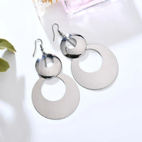 Floating Earrings - Valentine's Day/Love Pendant Earrings. Elegant Long Women's Floating Hook Earrings, Elongated Metal Pendant