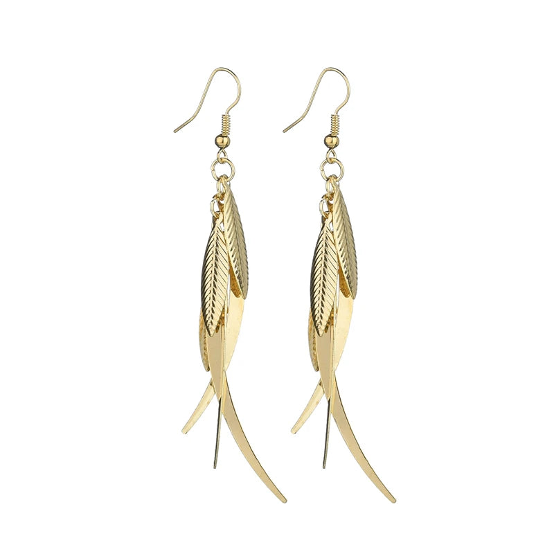 Floating Earrings - Valentine's Day/Love Pendant Earrings. Elegant Long Women's Floating Hook Earrings, Elongated Metal Pendant