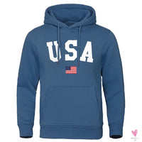 USA Hoodie/Sweatshirt for Men and Women, Anti-Wrinkle, Long Sleeves with Pockets, Pullovers-Shirts & tops-SWEET T 52
