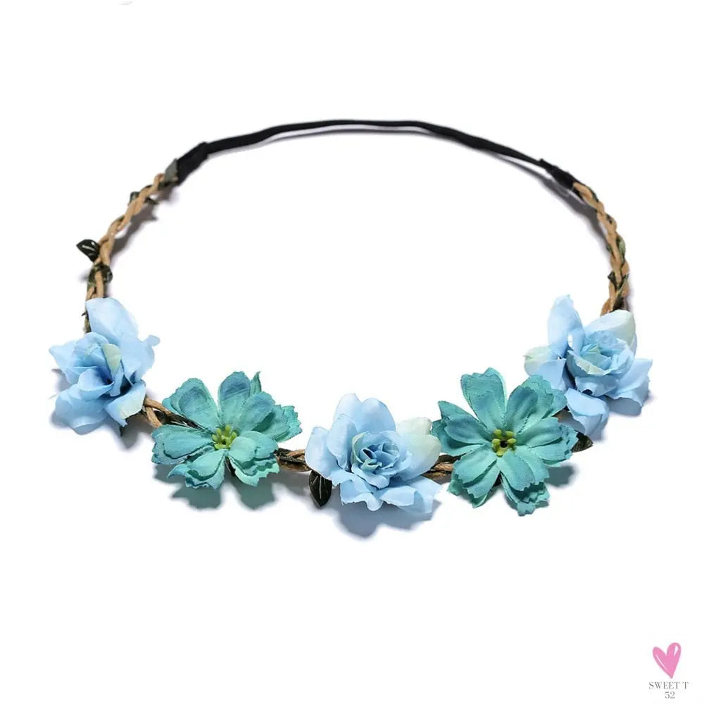 1 Piece Floral Garland, Princess Head Wreath/Crown Head Wear for Women and Girls