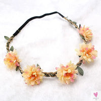 1 Piece Floral Garland, Princess Head Wreath/Crown Head Wear for Women and Girls