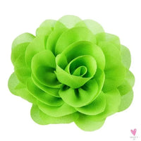 Chiffon Flower Hair Clips/Pins for Girls in 20 Colors, Princess Hair Wear