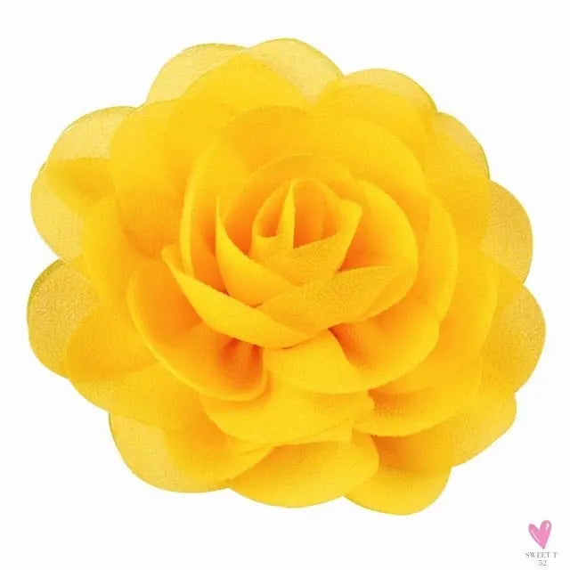 Chiffon Flower Hair Clips/Pins for Girls in 20 Colors, Princess Hair Wear