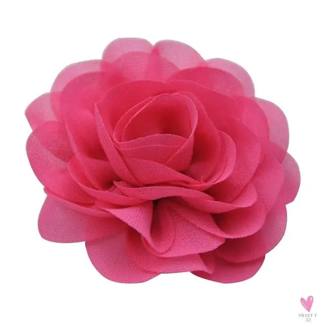 Chiffon Flower Hair Clips/Pins for Girls in 20 Colors, Princess Hair Wear