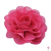 Chiffon Flower Hair Clips/Pins for Girls in 20 Colors, Princess Hair Wear