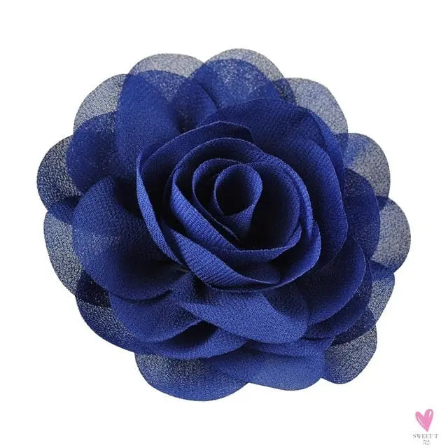 Chiffon Flower Hair Clips/Pins for Girls in 20 Colors, Princess Hair Wear