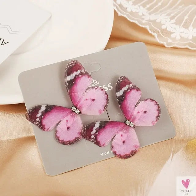 Colorful Butterfly Hair Pins for Women and Girls - 2 Piece Sets