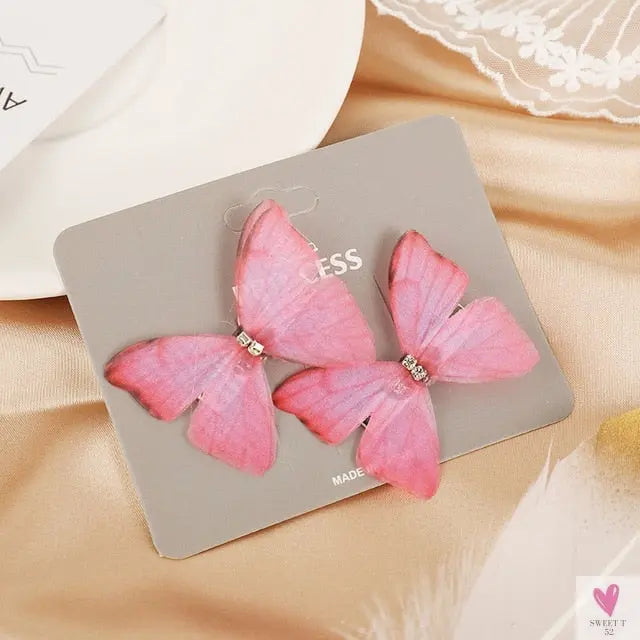 Colorful Butterfly Hair Pins for Women and Girls - 2 Piece Sets