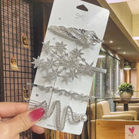 Crystal/Flower/Star/Pearl Hair Pins for Women and Girls With Diamond Duckbill Clip